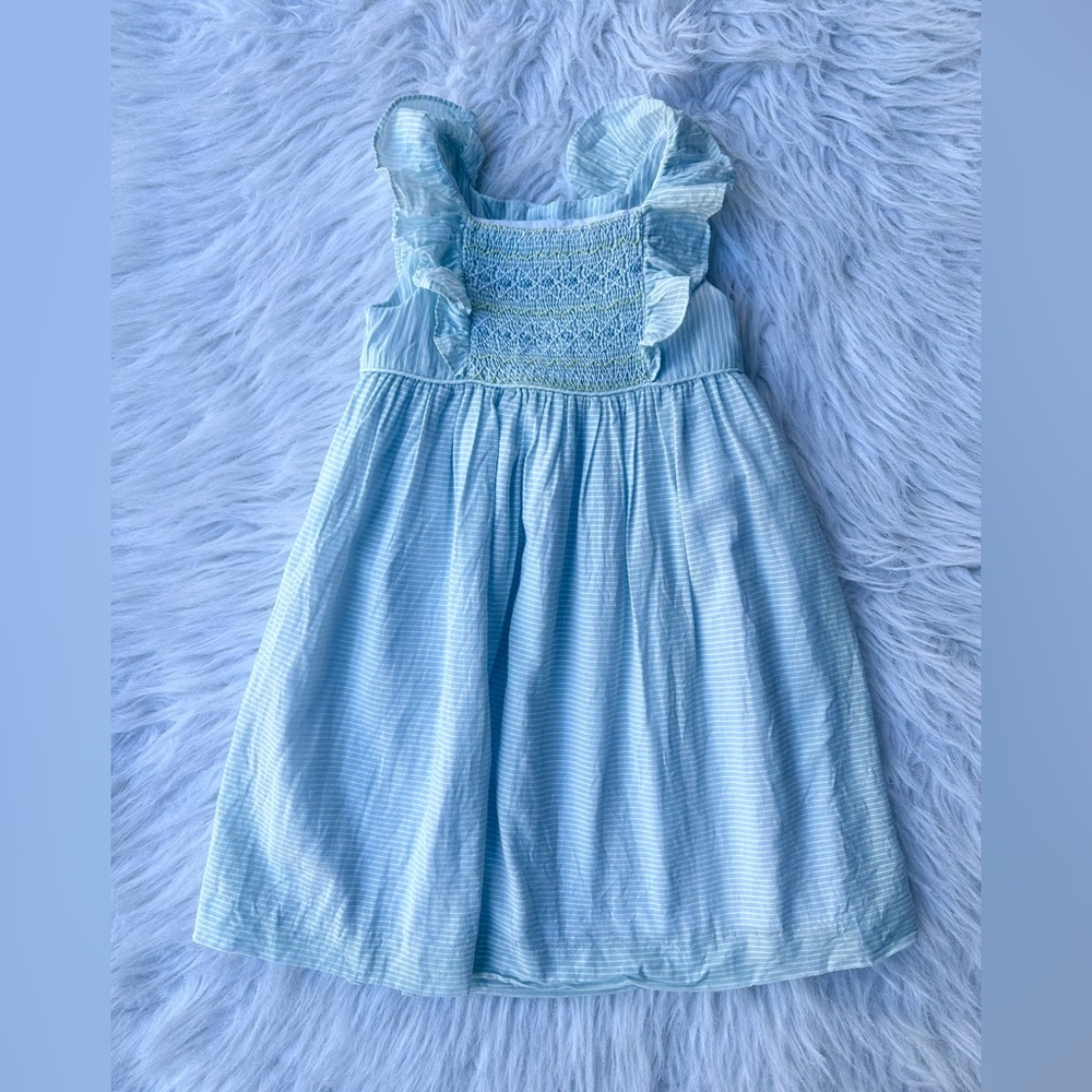 Edgehill Collection Light Blue Ruffled Kids Dress